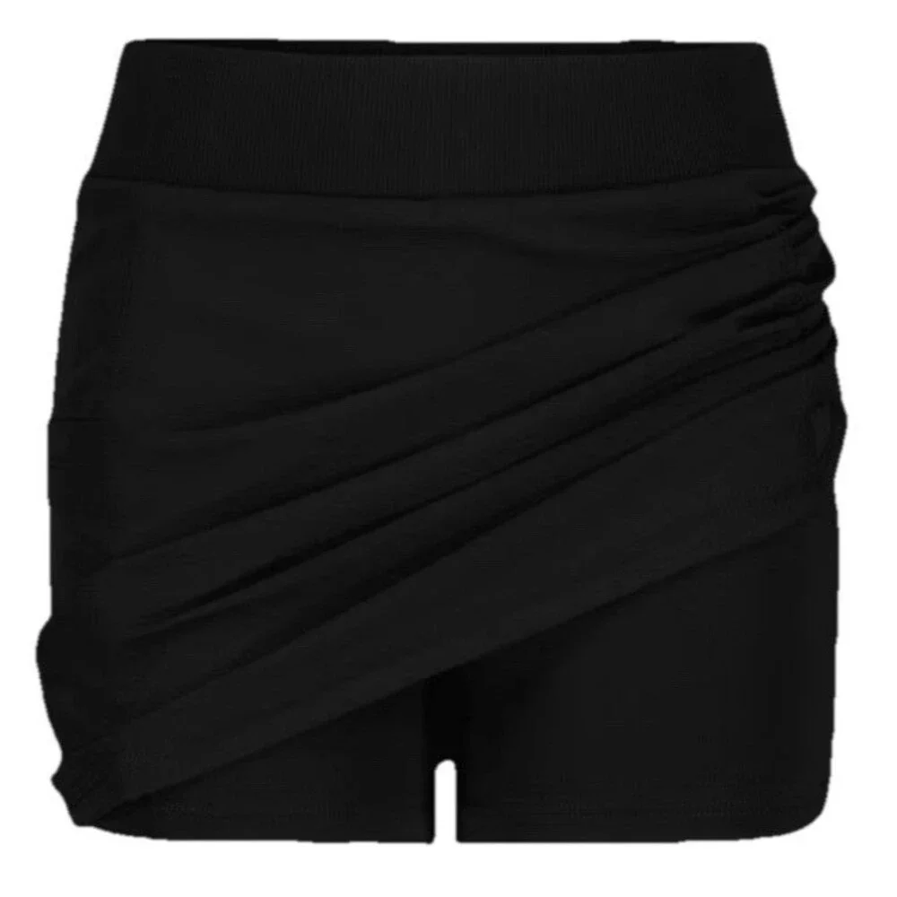 New Under Armour Girl’s Black Athletic Skort Large UPF 50+ Pockets Stretch